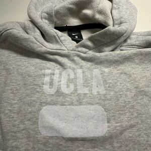 Nike UCLA Gray Cropped Hoodie Sweater